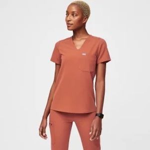 Terracotta FIG Scrubs Set